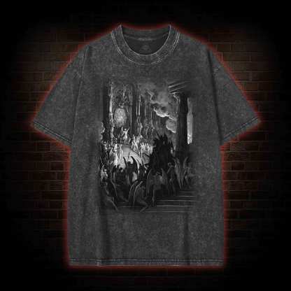 Satan in Council Washed T-shirt