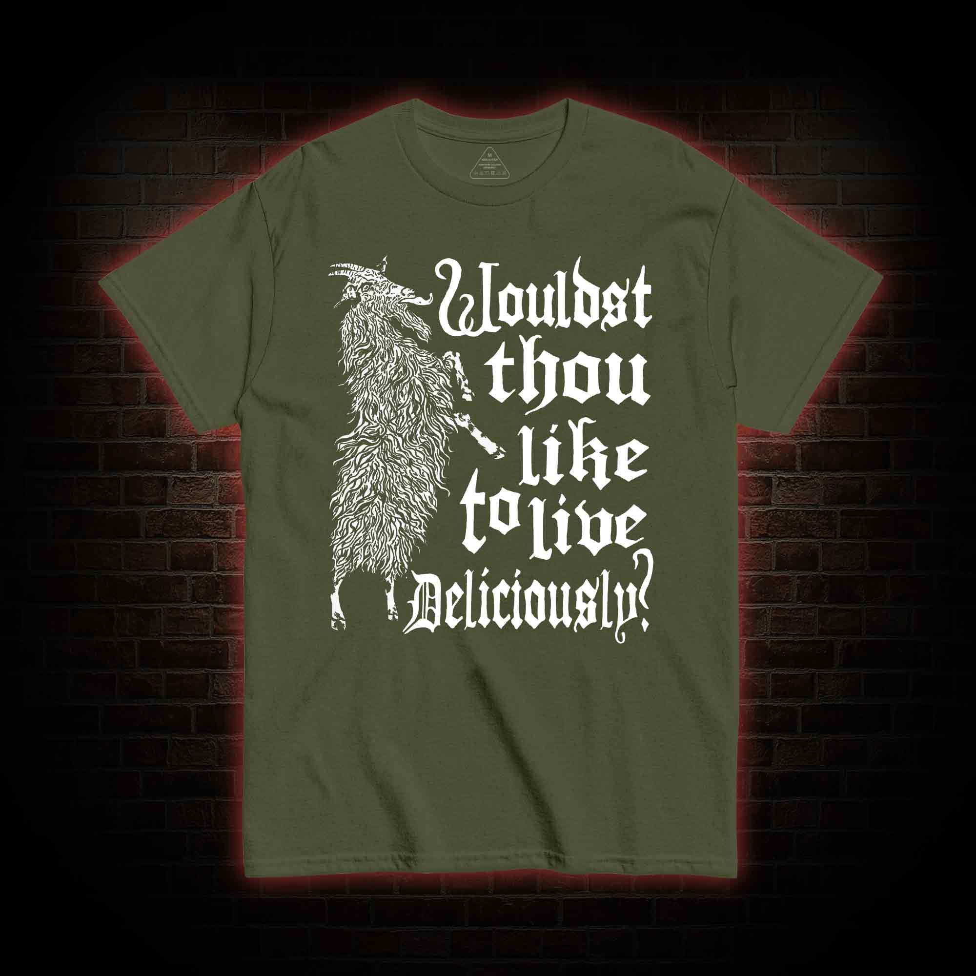Live Deliciously Black Phillip T-shirt