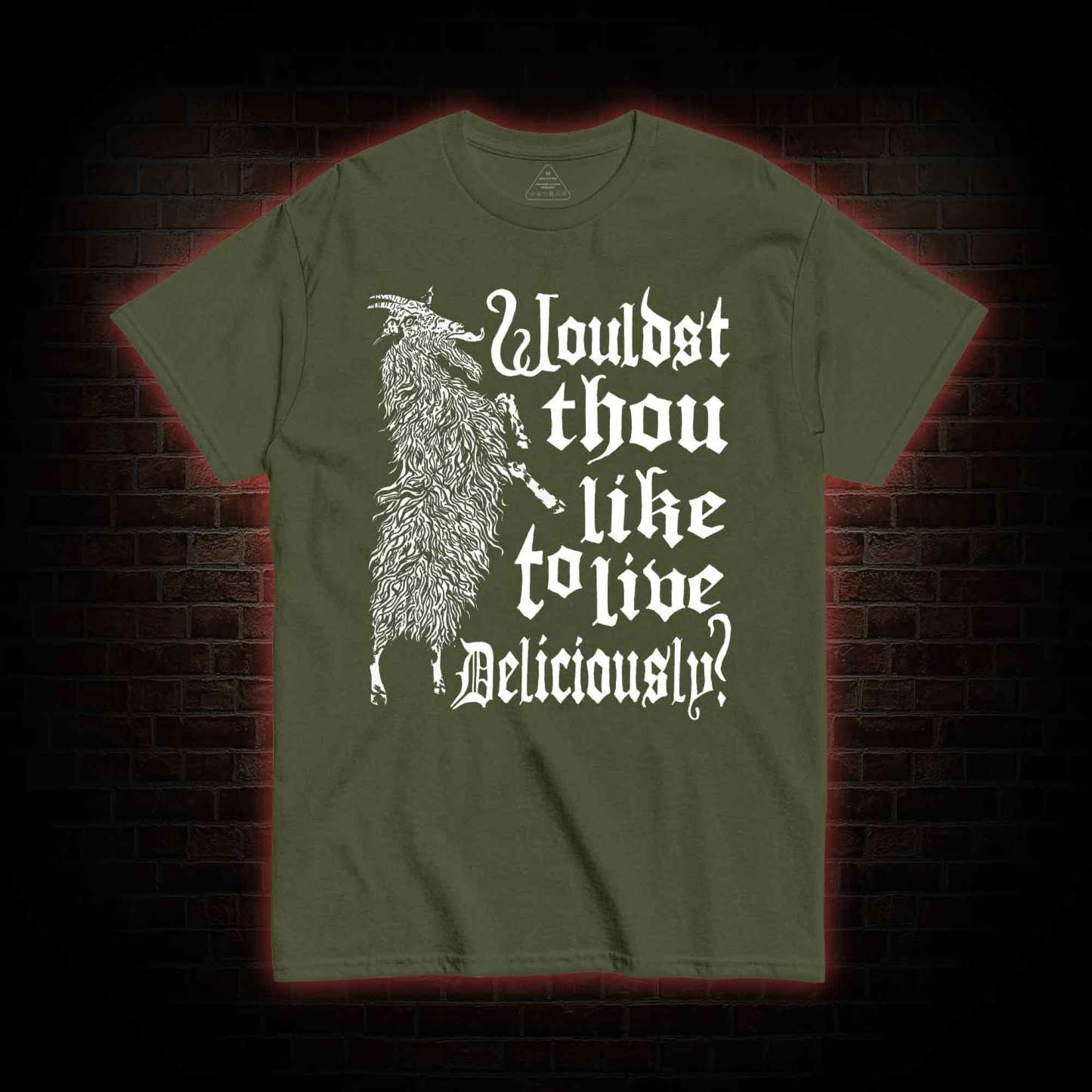 Live Deliciously Black Phillip T-shirt