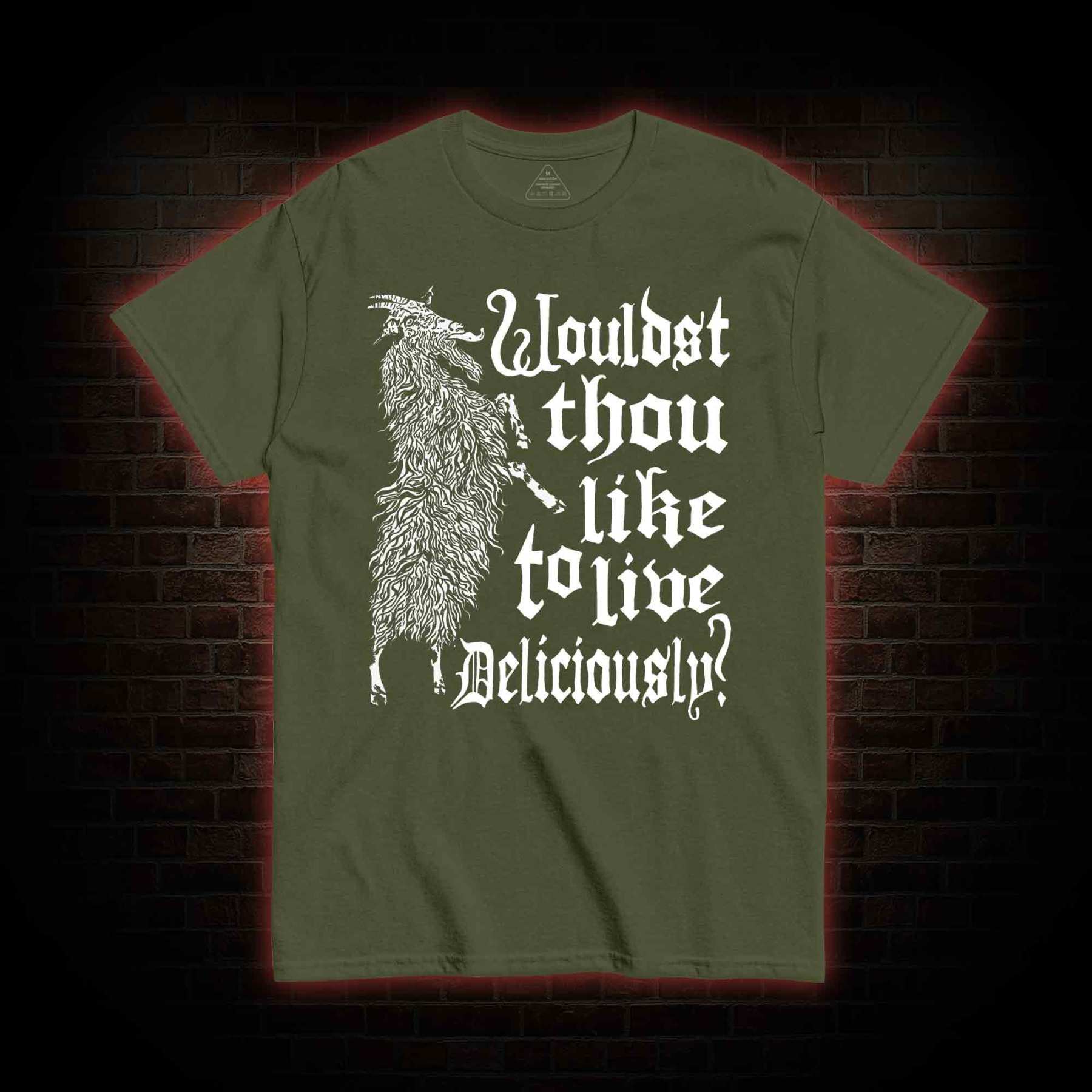 Live Deliciously Black Phillip T-shirt