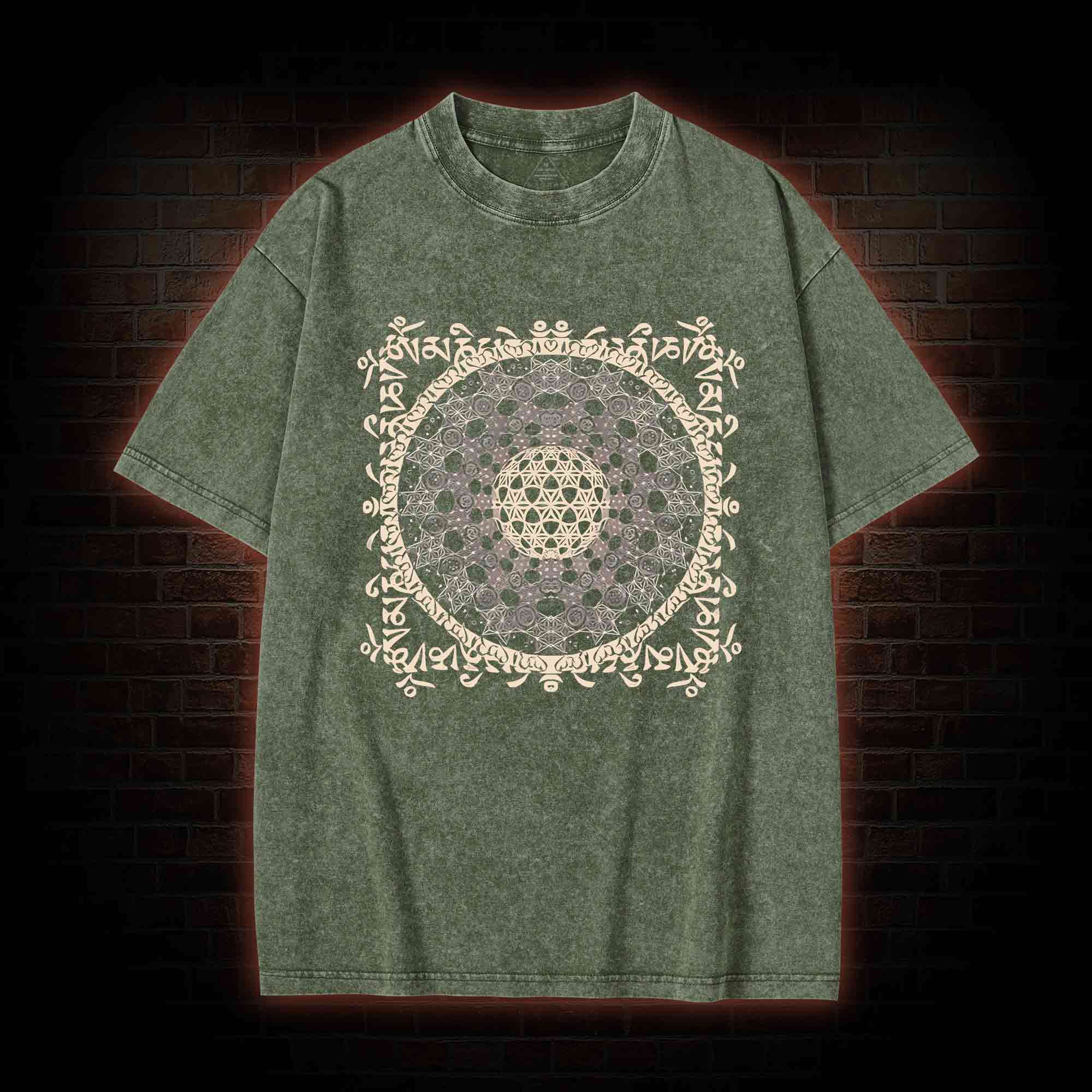 Tibetan Mantra Washed T-shirt