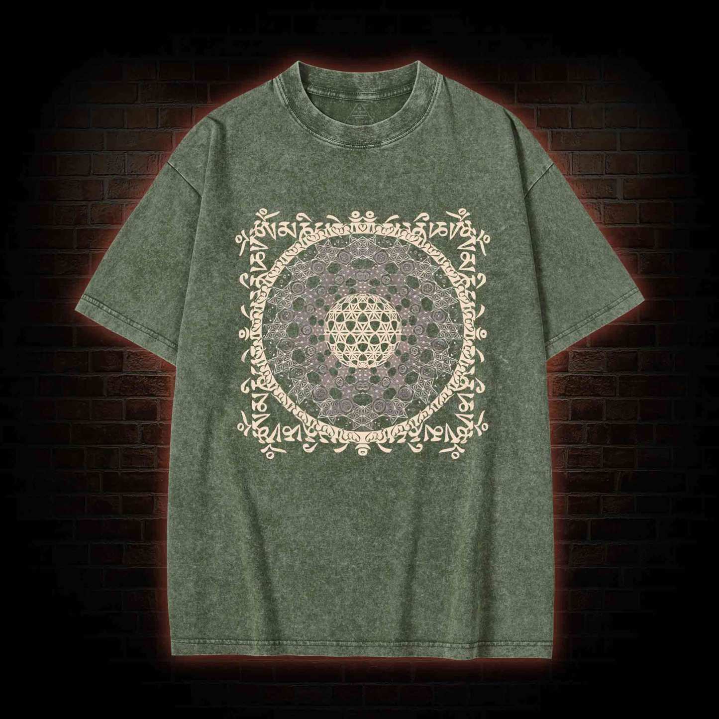 Tibetan Mantra Washed T-shirt