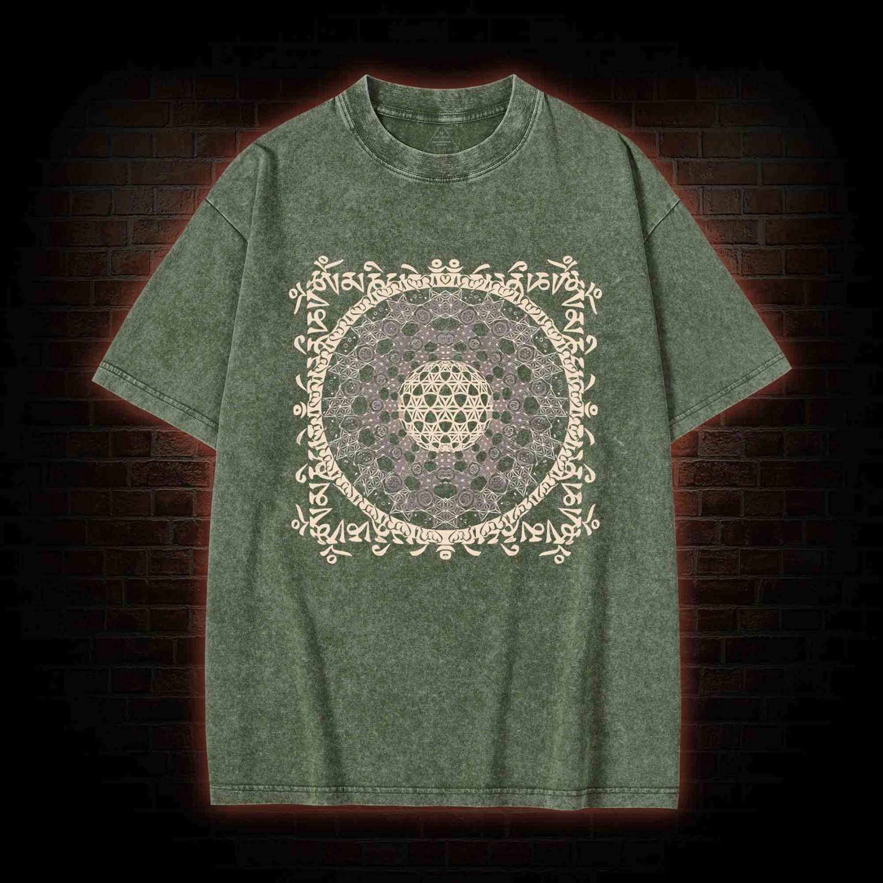 Tibetan Mantra Washed T-shirt