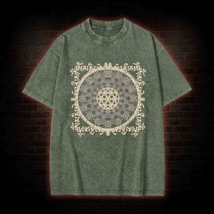 Tibetan Mantra Washed T-shirt