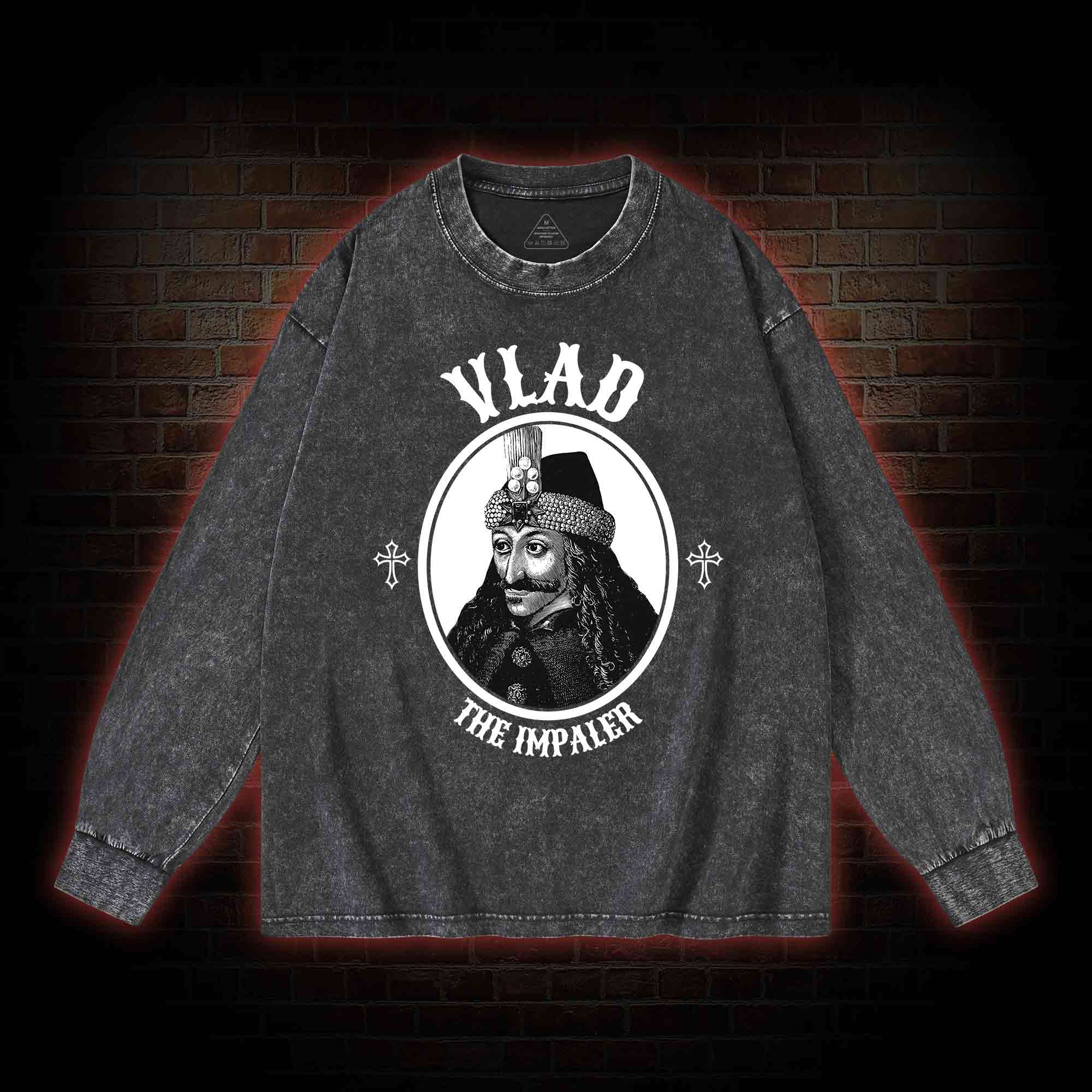 Vlad The Impaler Washed Long-Sleeve T-shirt