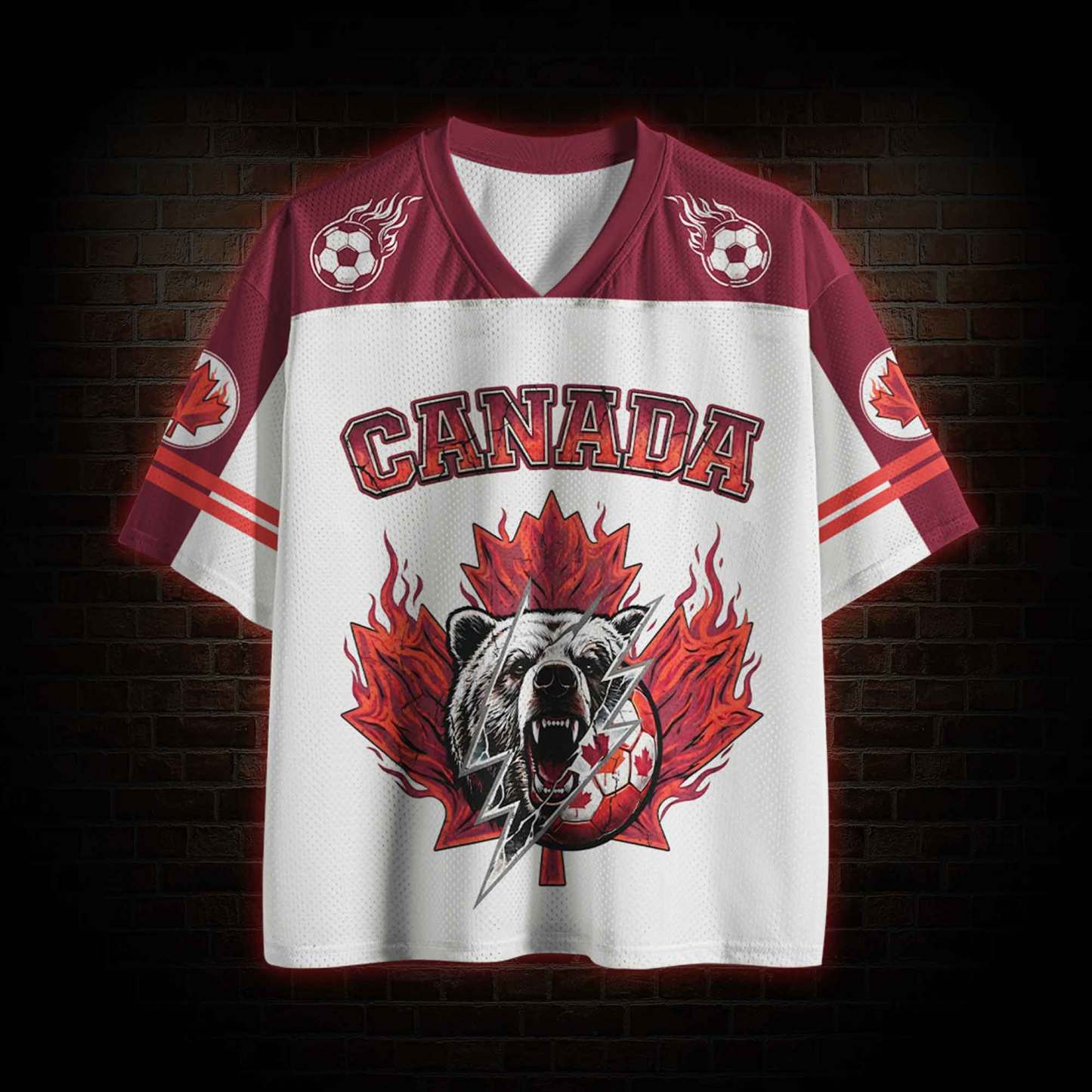 Personalized Canada Football Mesh Jersey