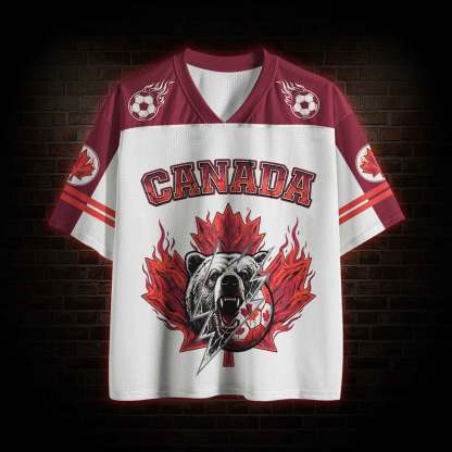 Personalized Canada Football Mesh Jersey