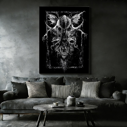 Shadow of The Demon Canvas Print