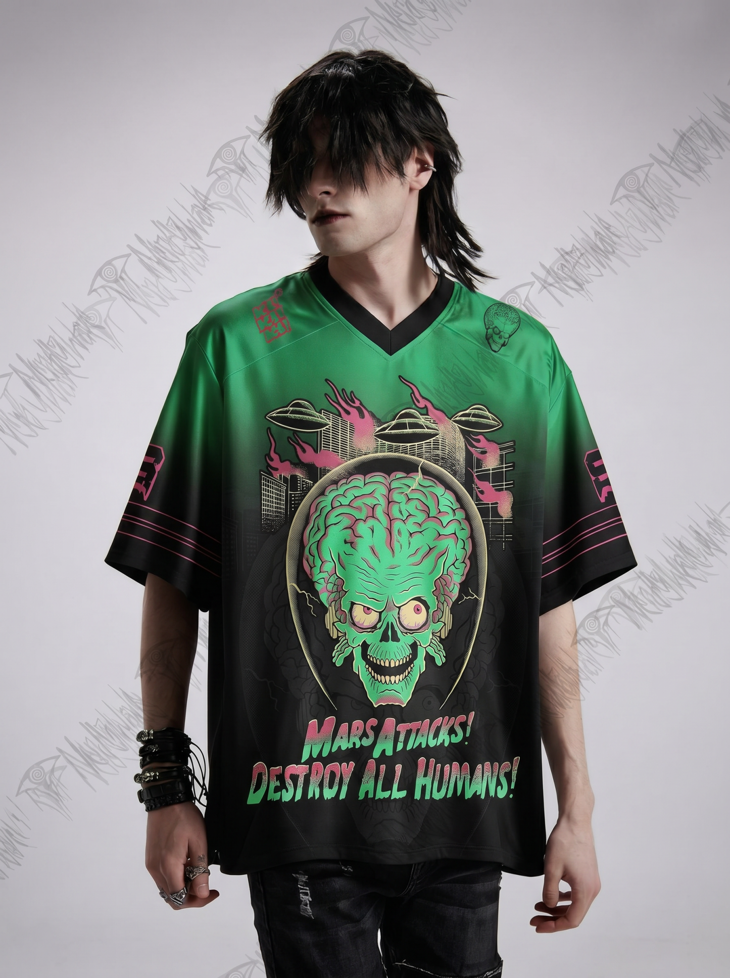 Vintage Destroy All Humans! Oversized Jersey