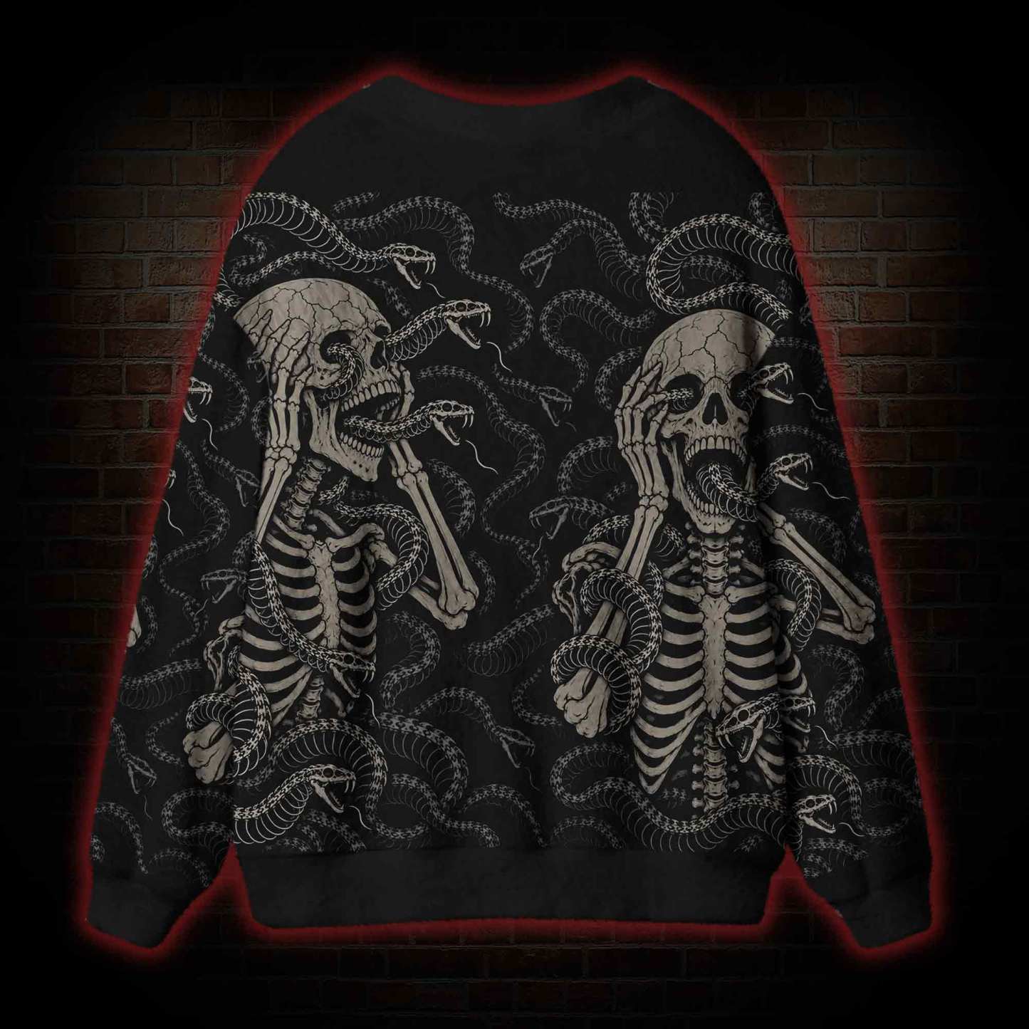 Sceraming Skeletons Cardigan Sweater