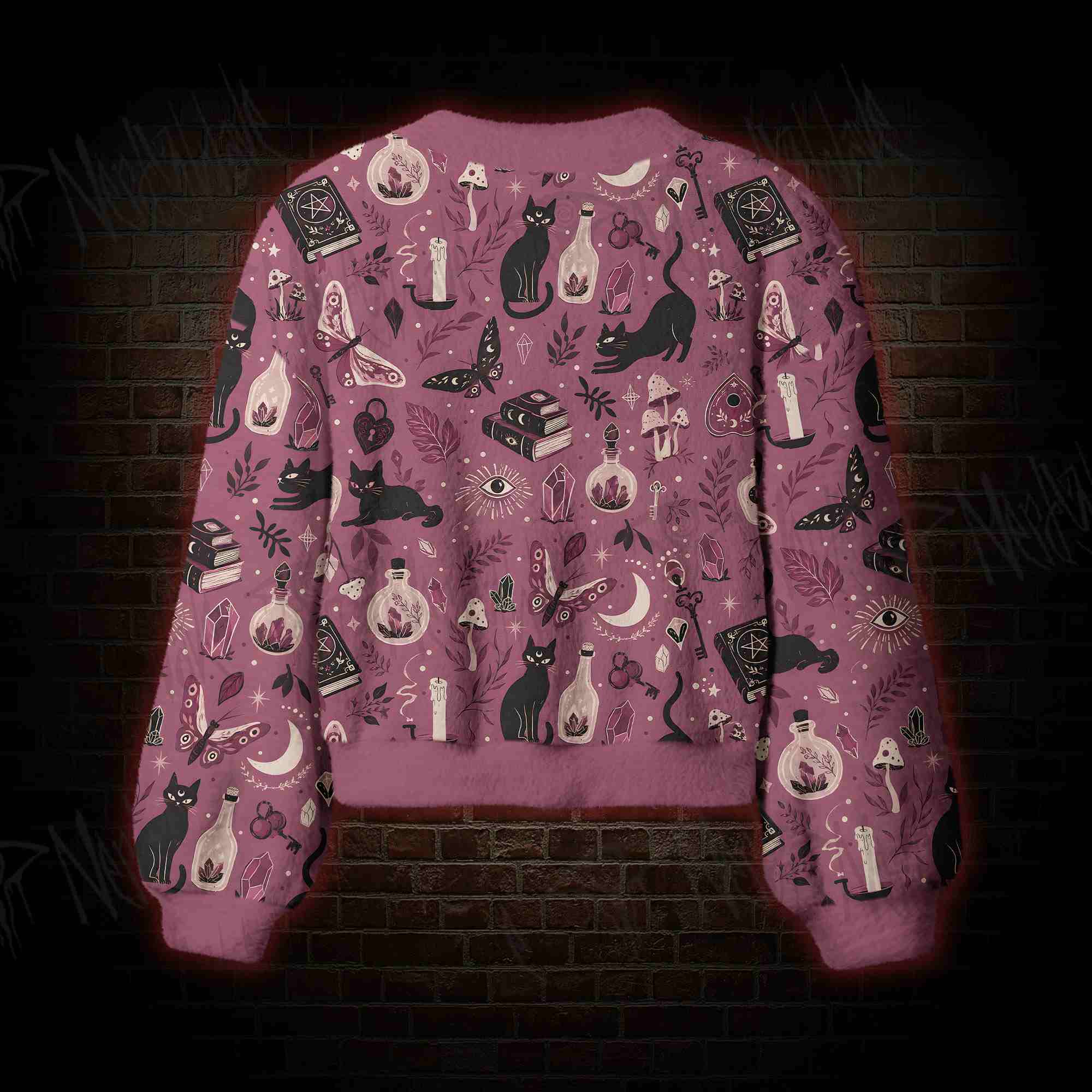 Rose Witch Cabinet Women's Cardigan Sweater