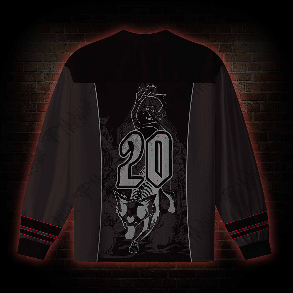 The Cats of Ultha V-Neck Long Sleeve Jersey