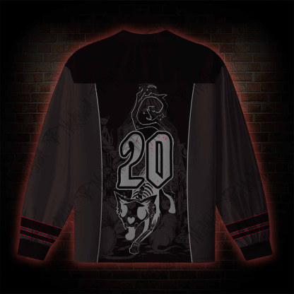 The Cats of Ultha V-Neck Long Sleeve Jersey