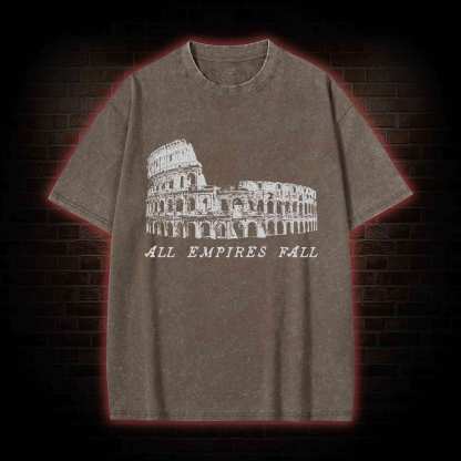 All Empires Fall Washed T-shirt