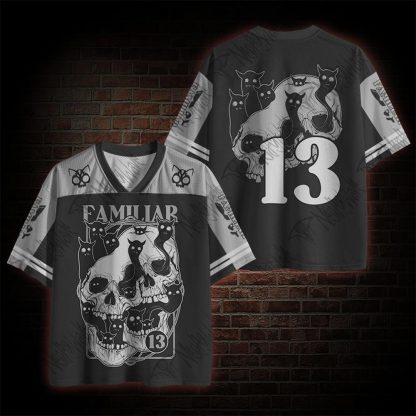 Cat Ghost Double Skull Mesh Jersey