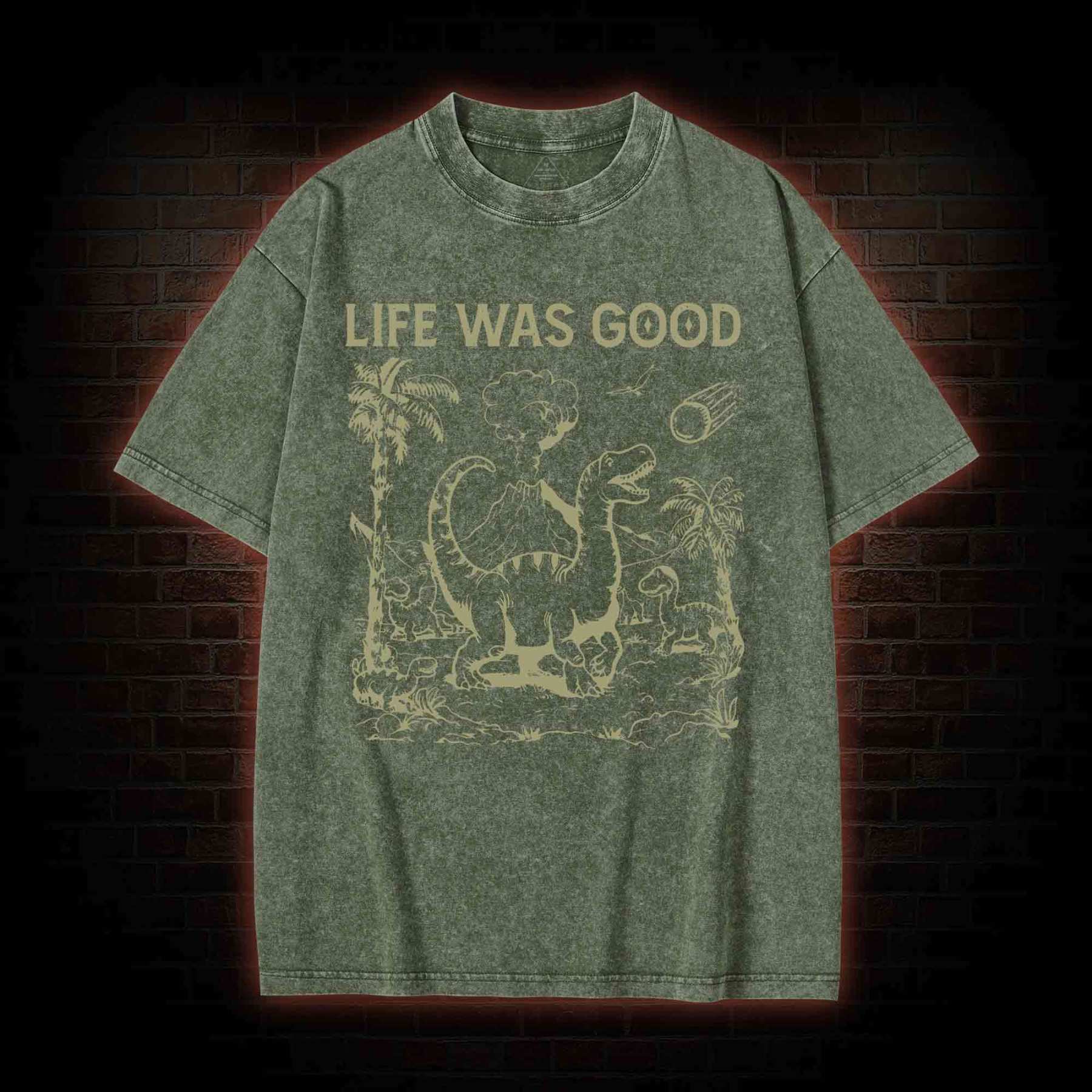 Life Was Good Washed T-shirt