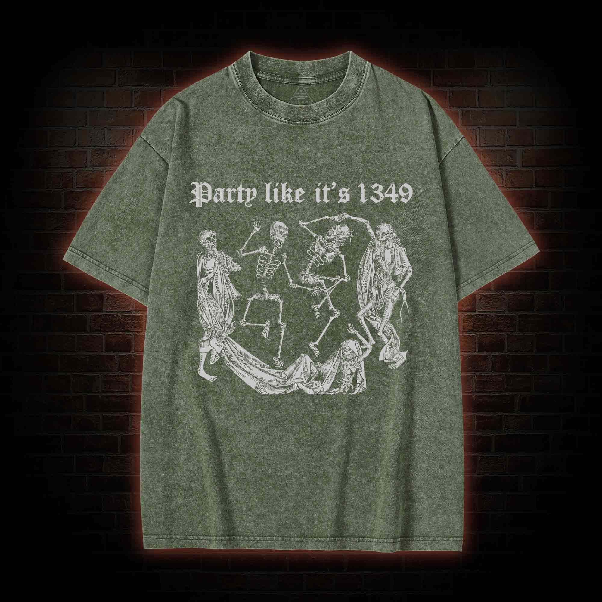 Party Like It's 1349 Washed T-shirt
