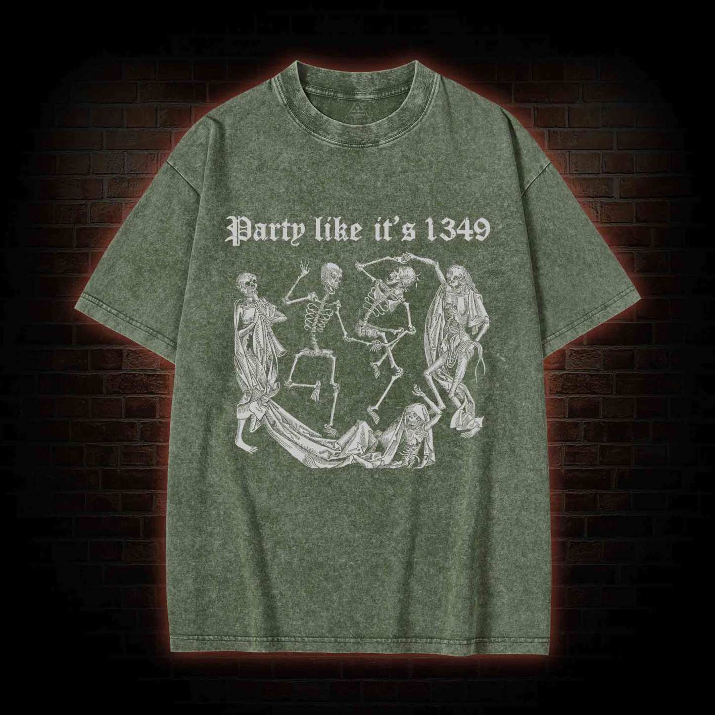 Party Like It's 1349 Washed T-shirt