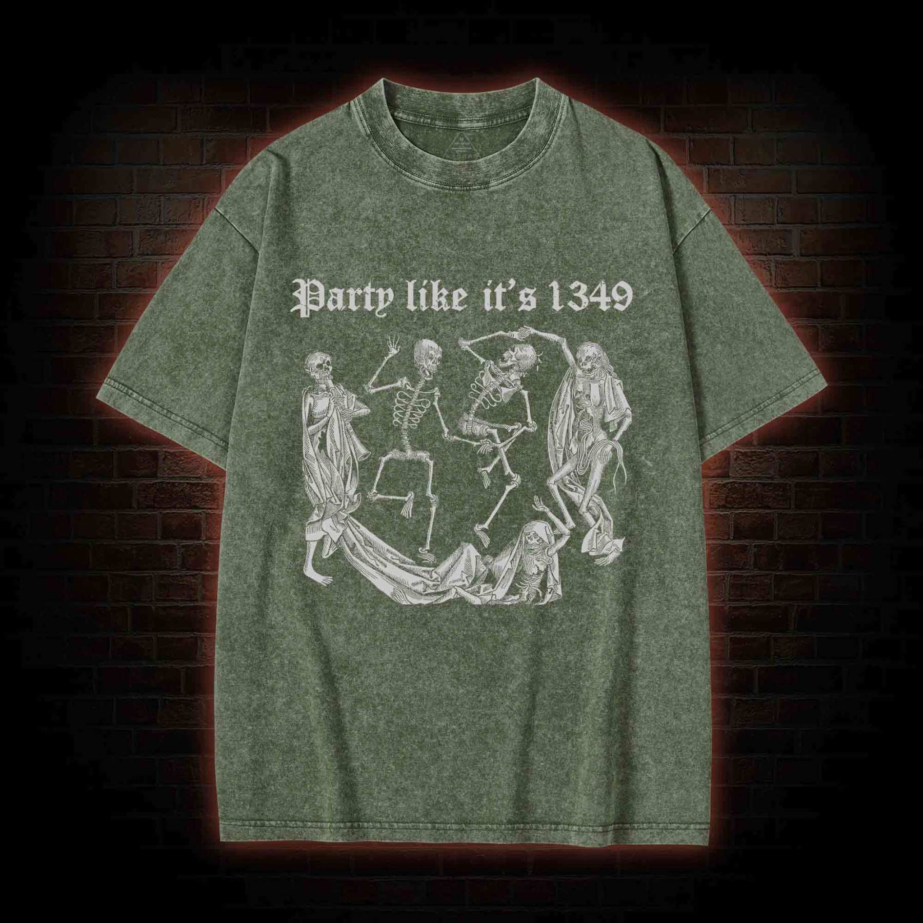 Party Like It's 1349 Washed T-shirt