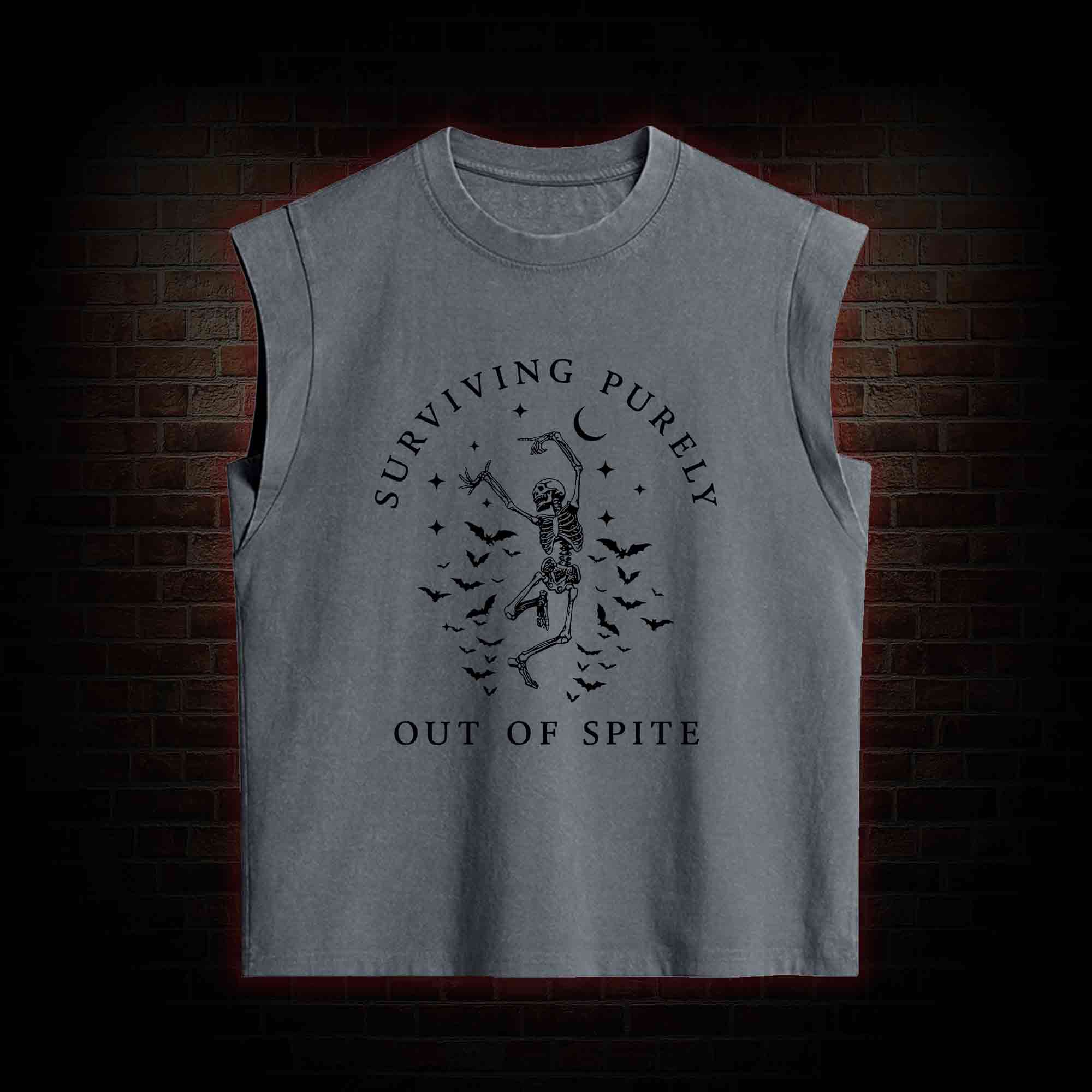 Surviving Purely Out of Spite Women's Washed Tank Top