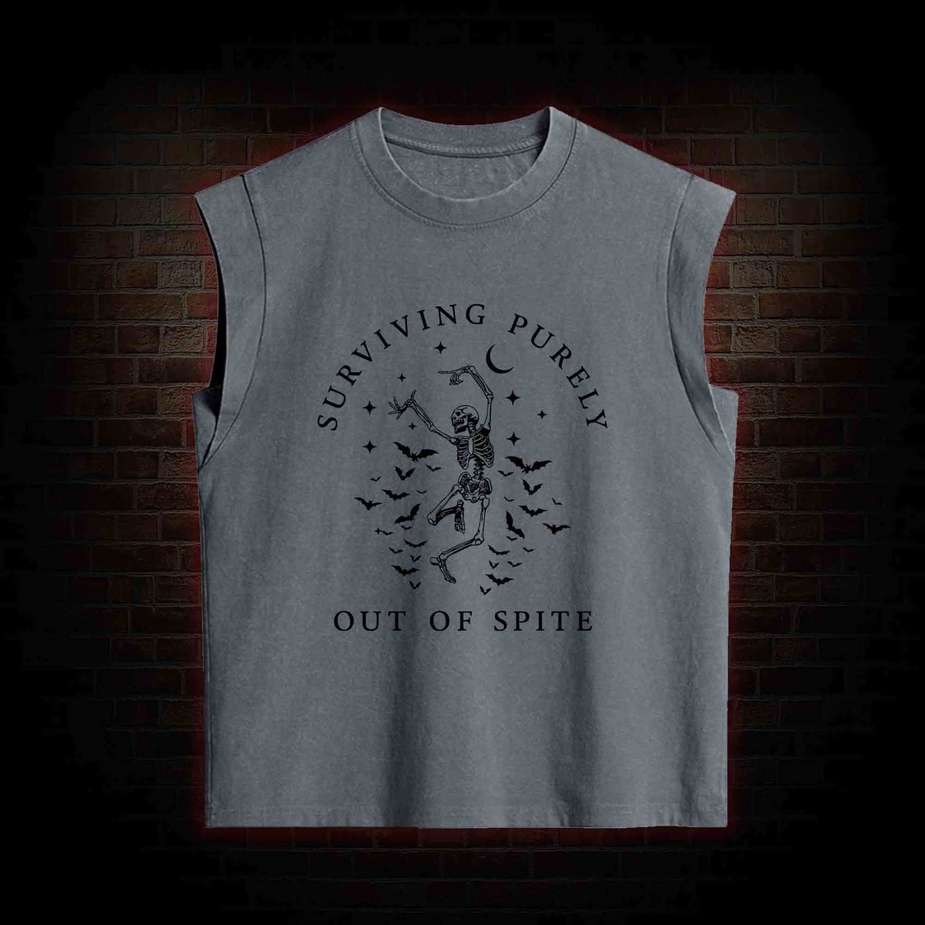 Surviving Purely Out of Spite Women's Washed Tank Top