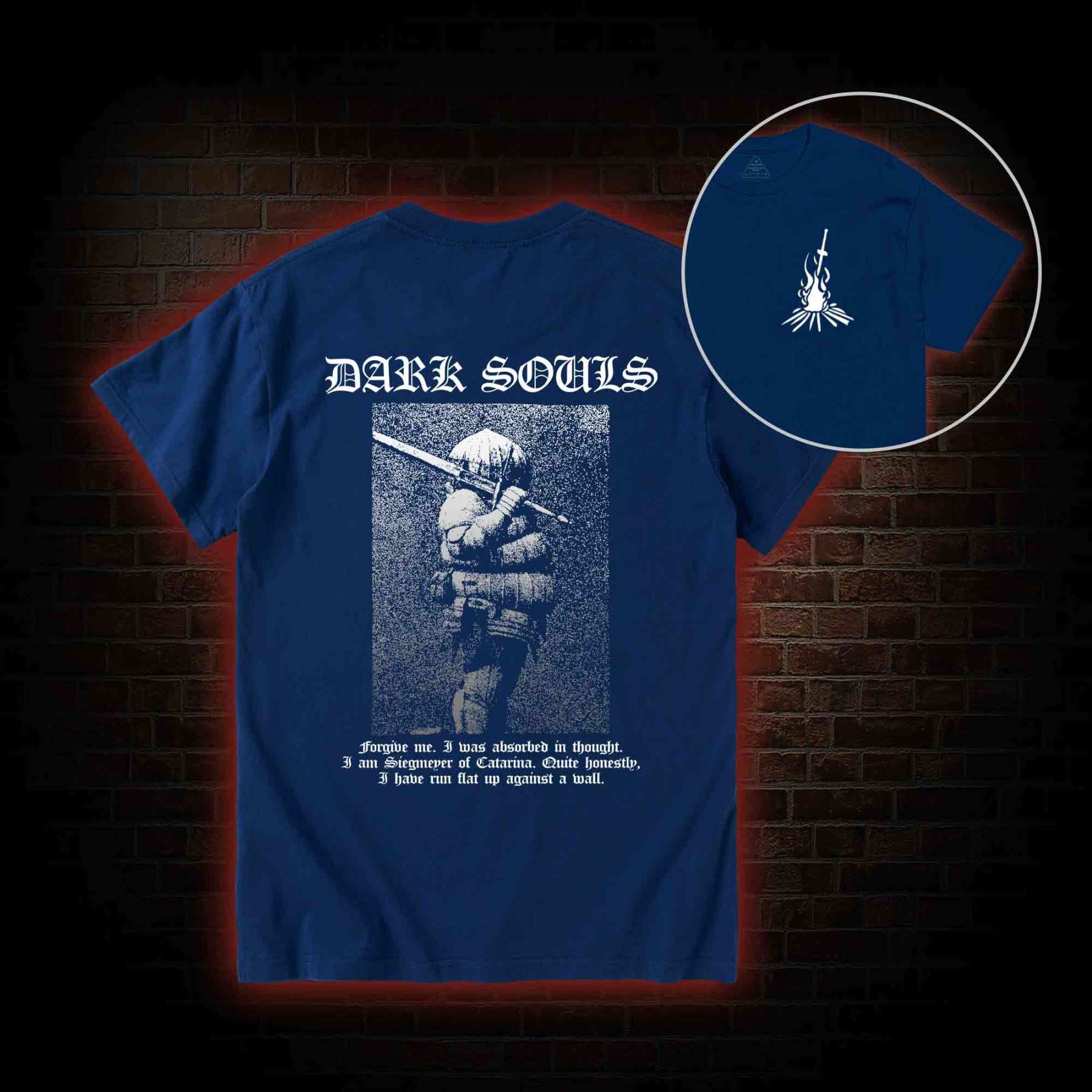 Onion Knight Back Print T-Shirt