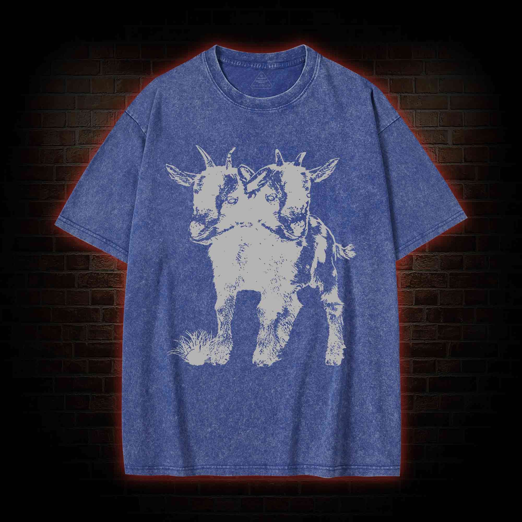 Two Headed Goat Washed T-shirt