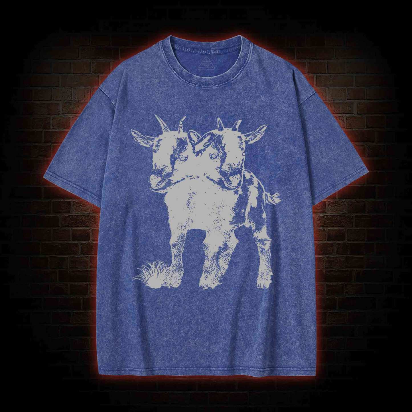 Two Headed Goat Washed T-shirt