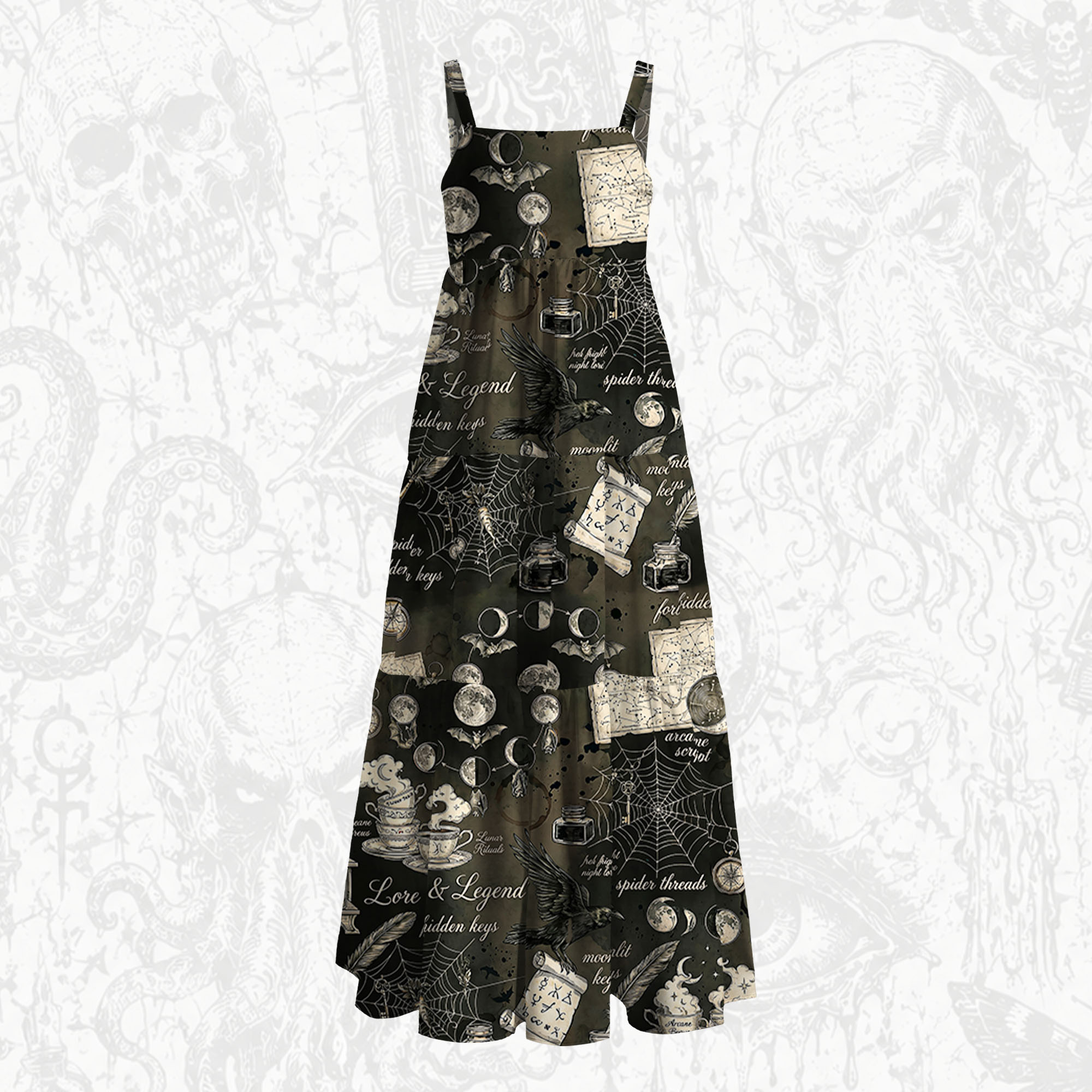 Forbidden Keys Wide Straps Maxi Dress