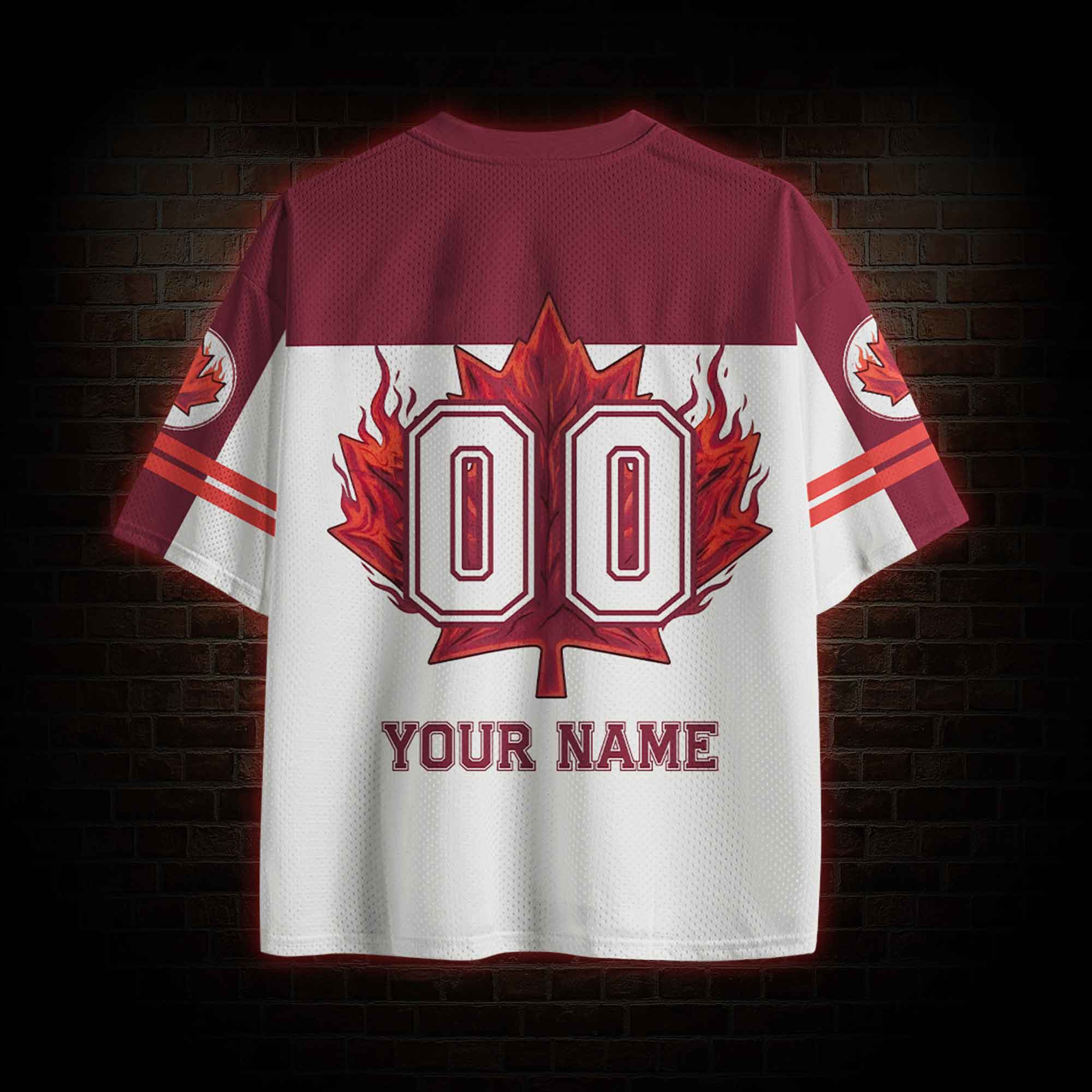 Personalized Canada Football Mesh Jersey