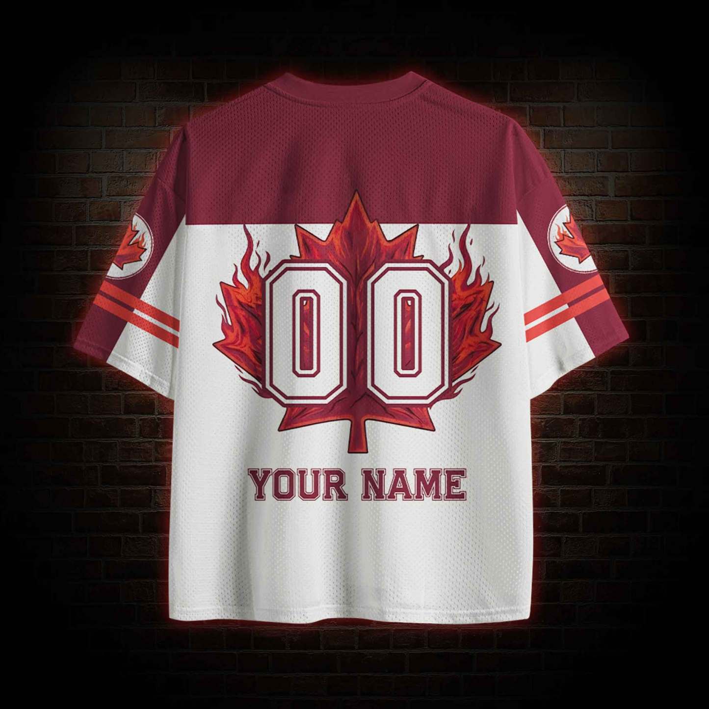 Personalized Canada Football Mesh Jersey