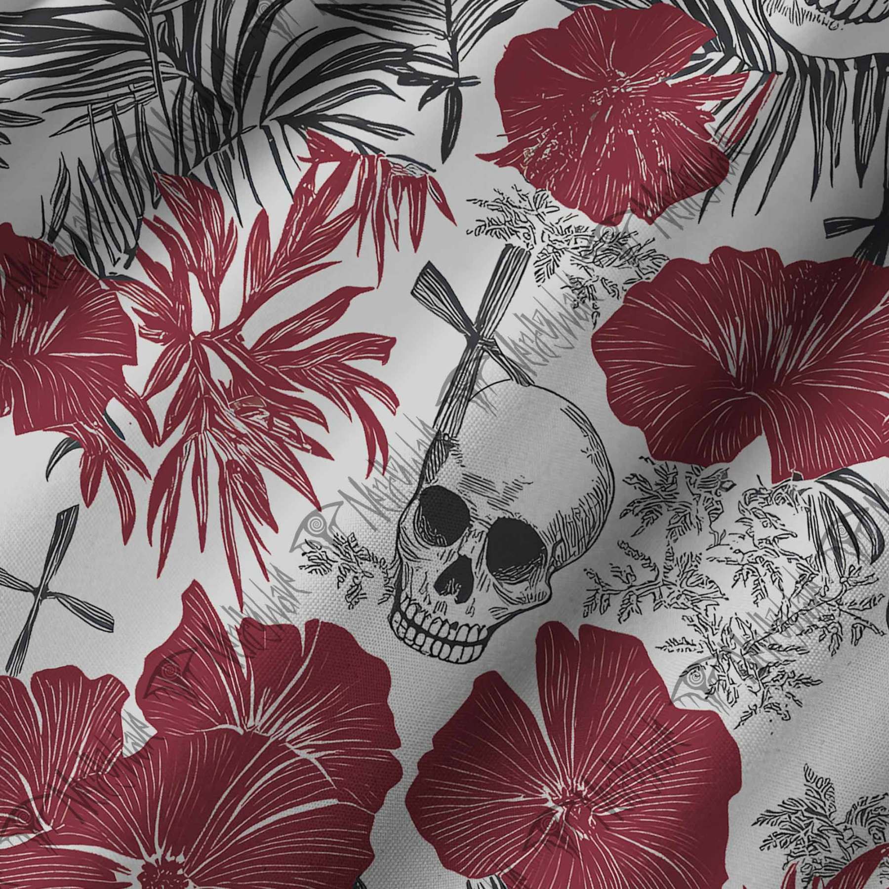 Poppy and Skull Graphic Resort Set