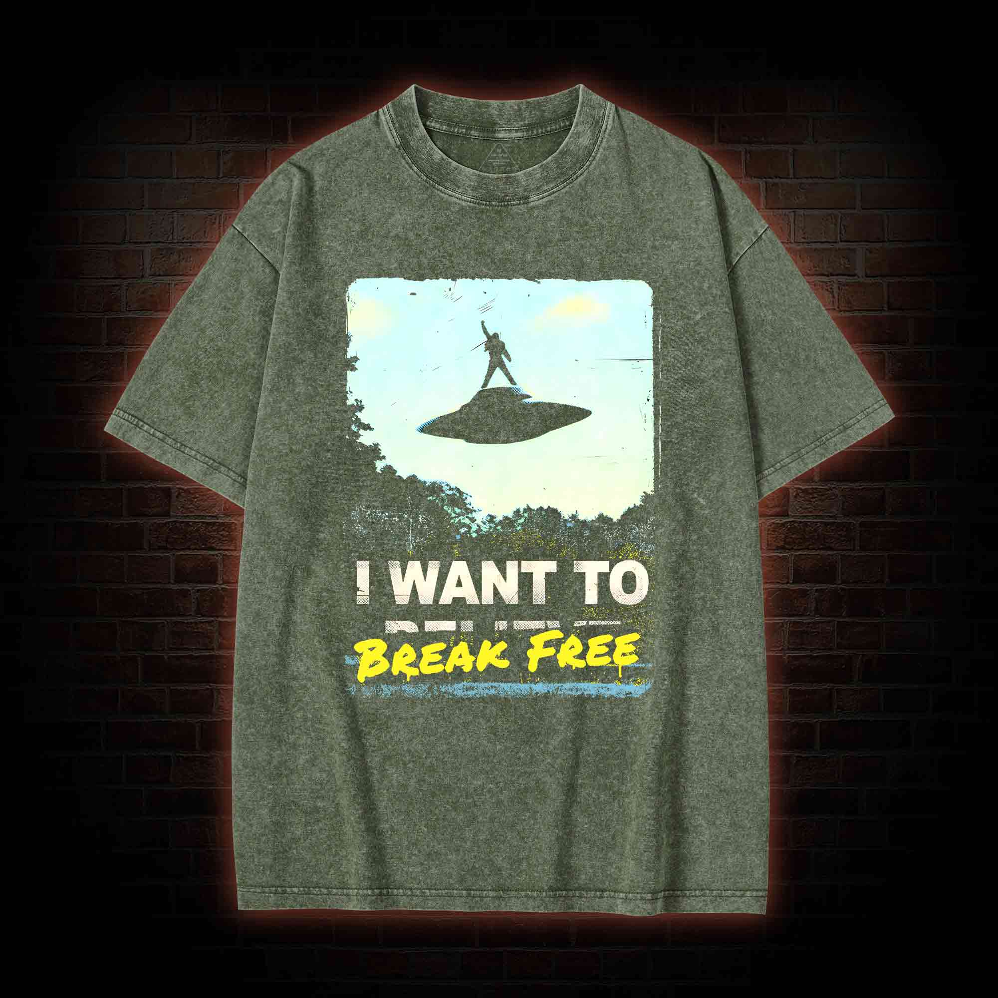 I Want To Break Free Washed T-shirt