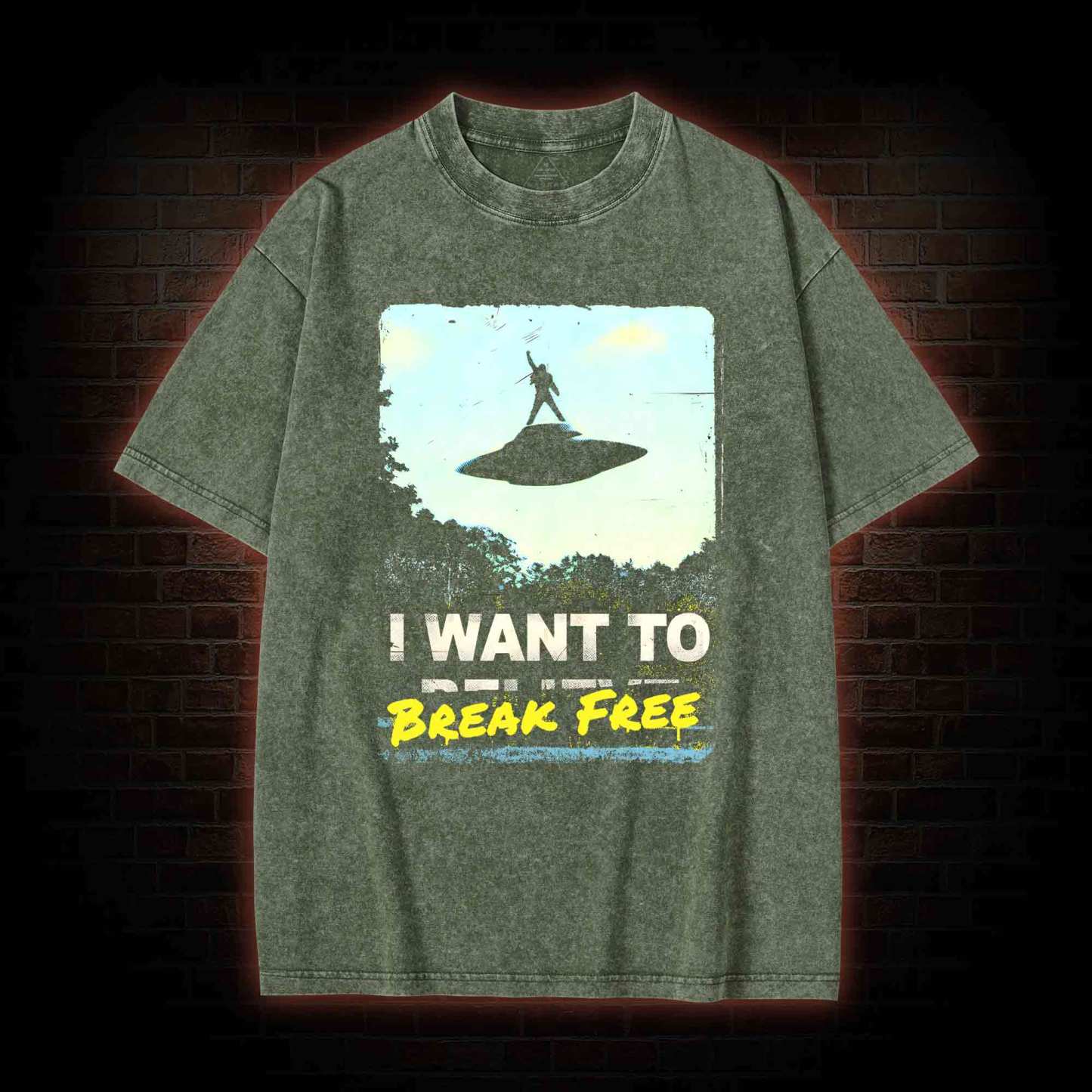 I Want To Break Free Washed T-shirt