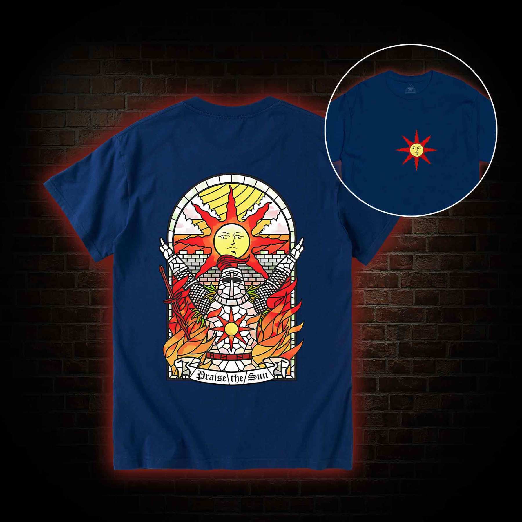 Praise the Sun Back Print T-Shirt