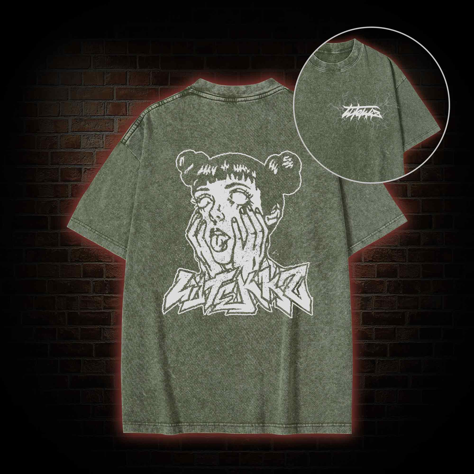 [Copy] Back Print Washed T-shirt