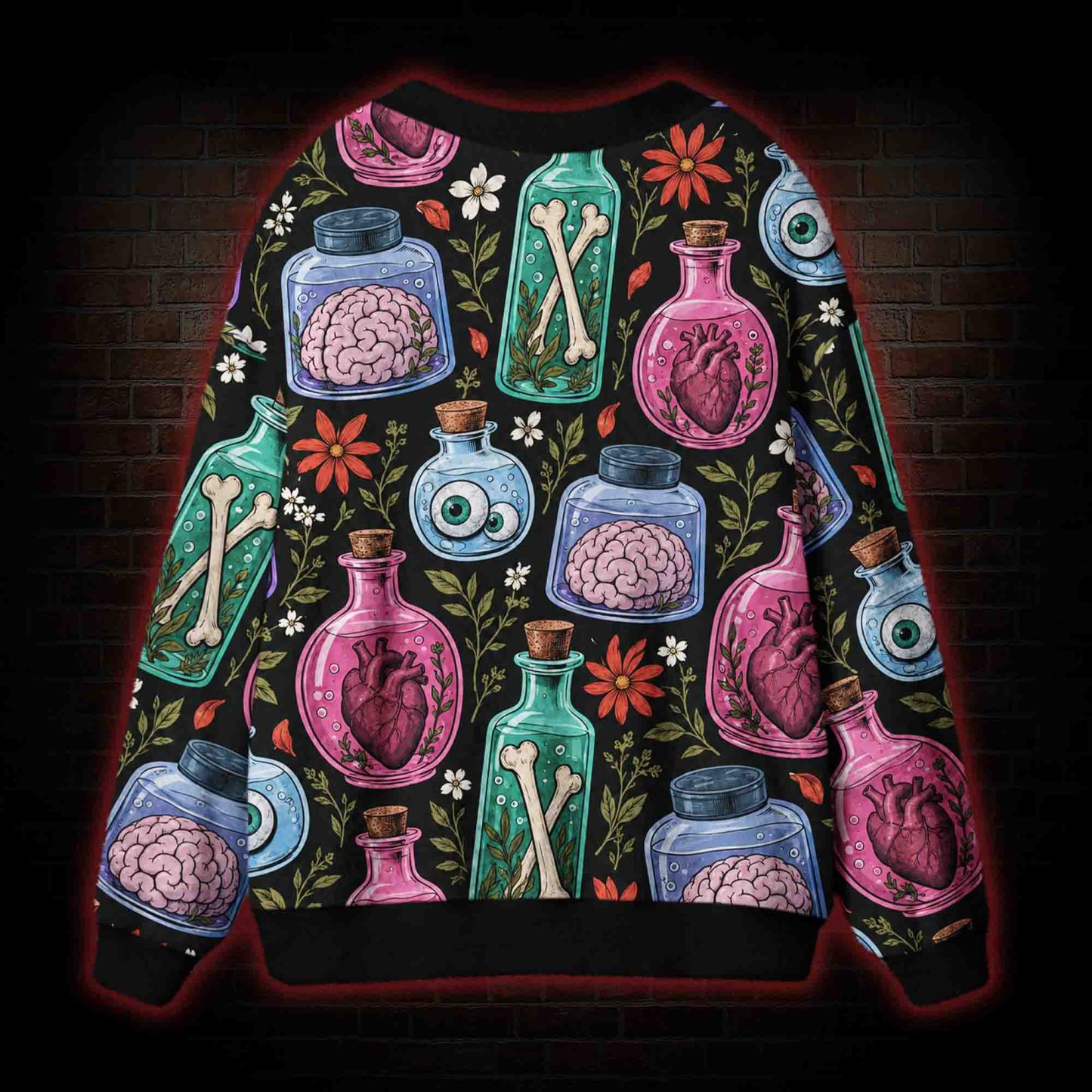 Bottle Specimen Cardigan Sweater