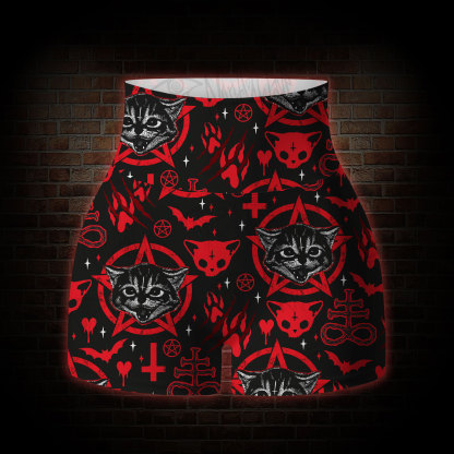 Evil Cats Yoga Shorts