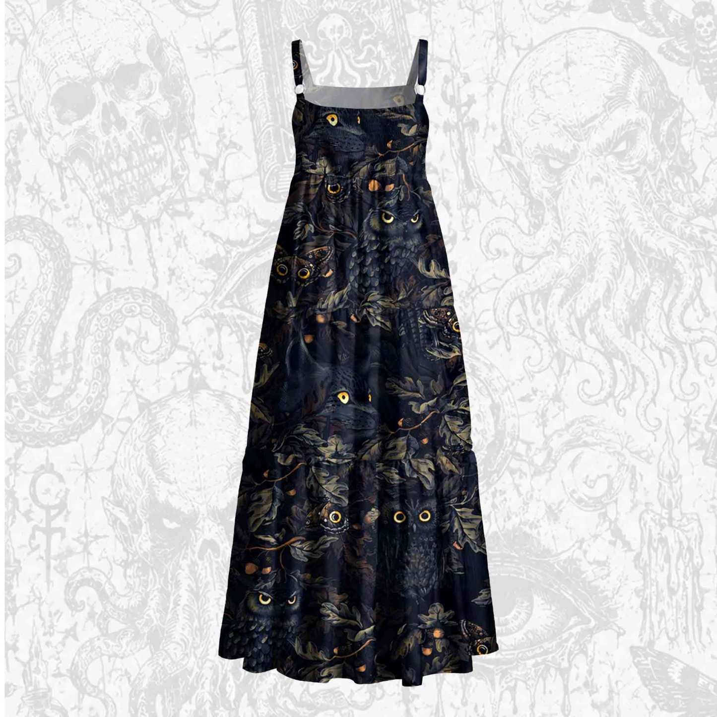 Fit In Wide Straps Maxi Dress