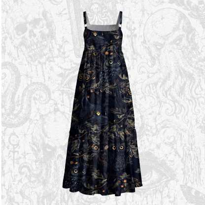 Fit In Wide Straps Maxi Dress