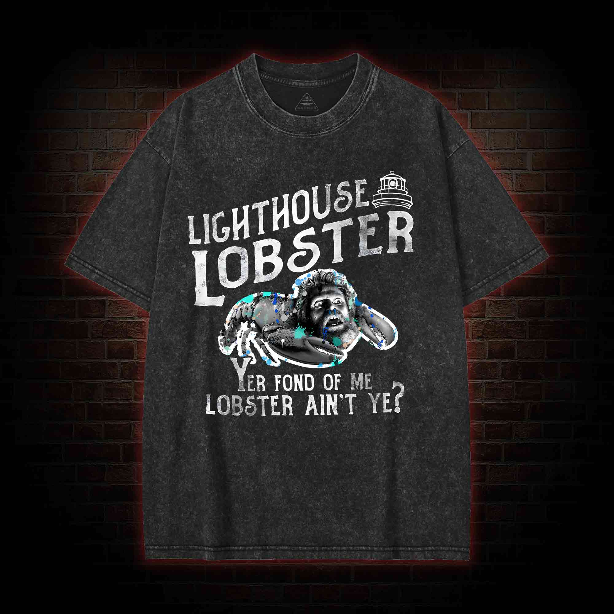 Lighthouse Lobster Washed T-shirt
