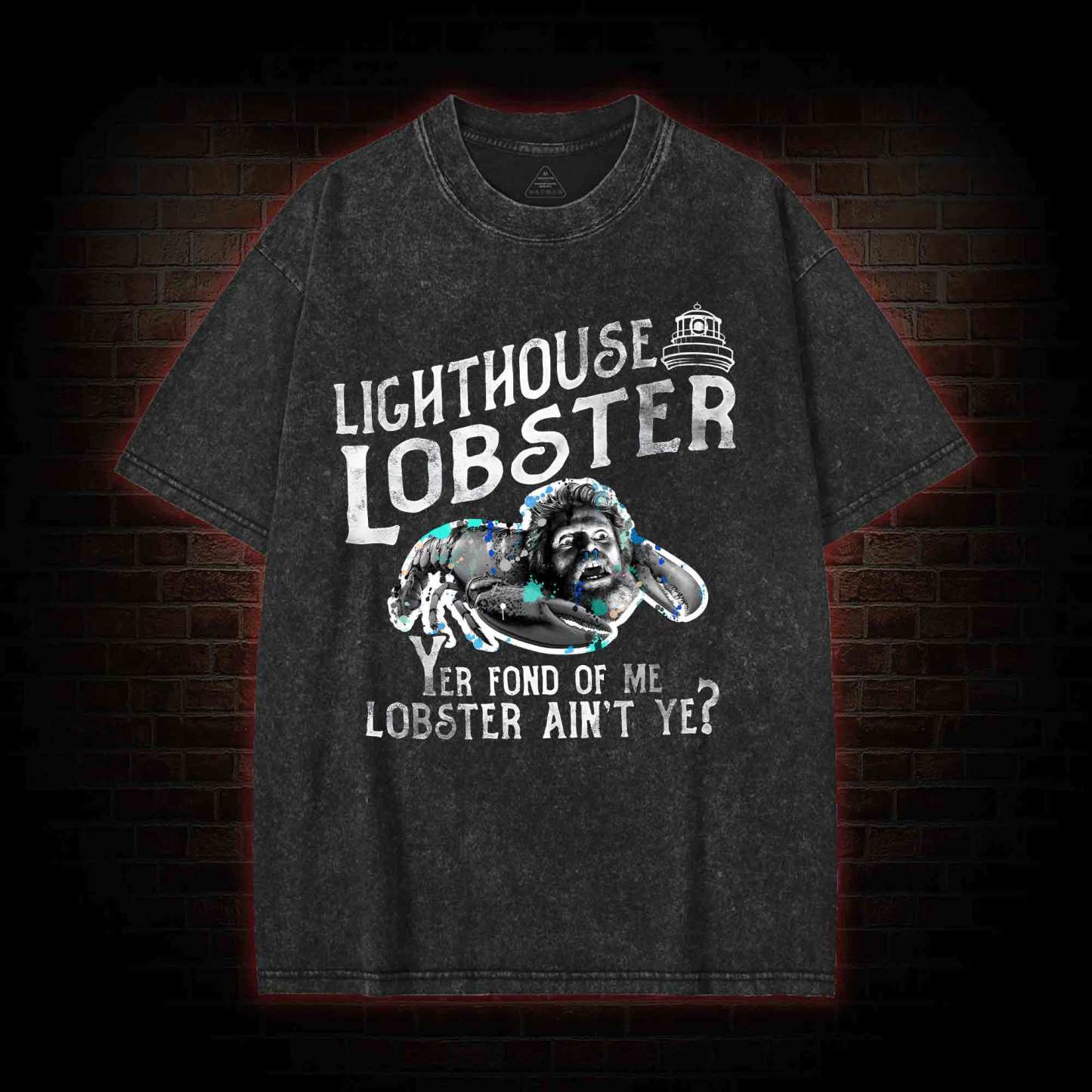 Lighthouse Lobster Washed T-shirt