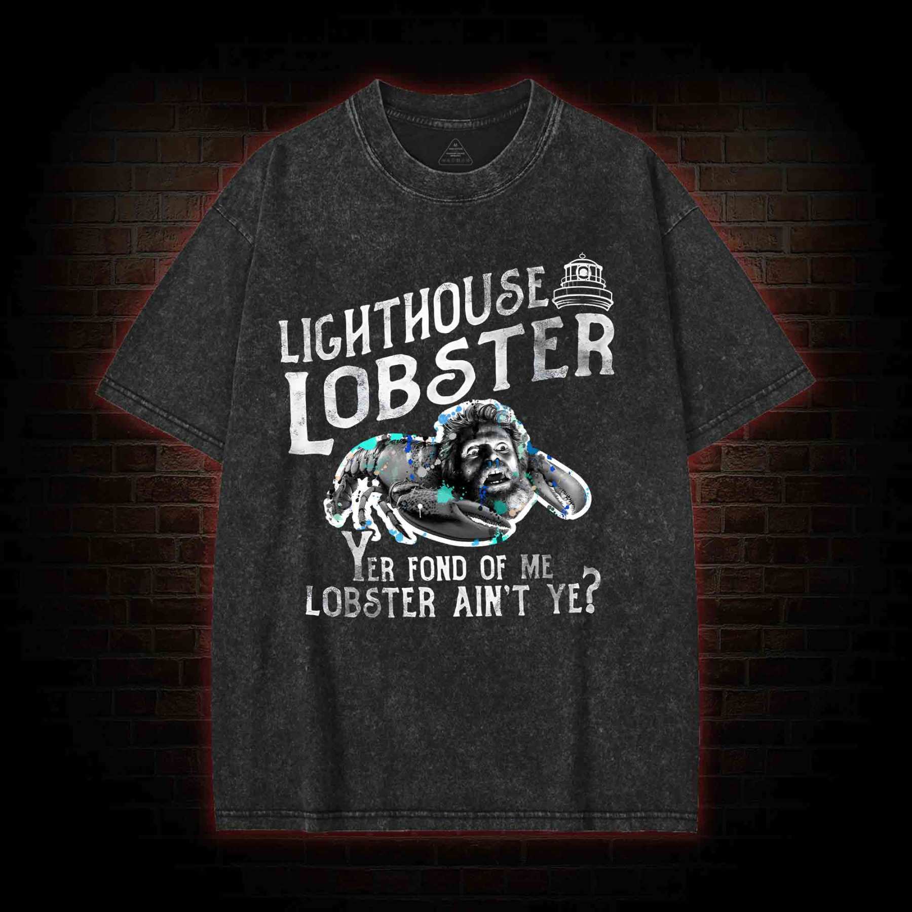 Lighthouse Lobster Washed T-shirt