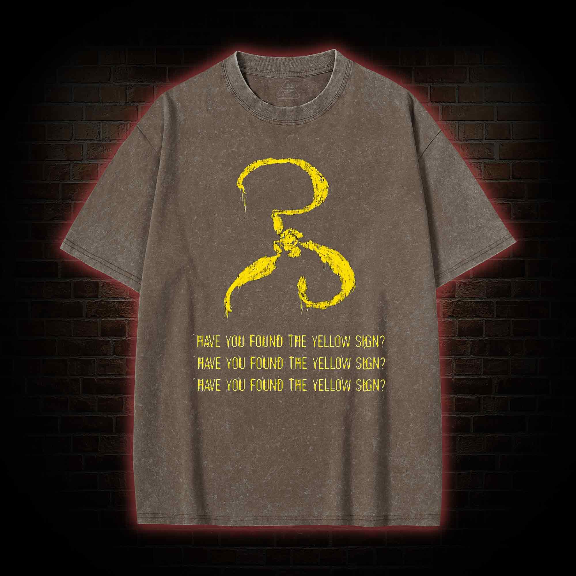 Have you found the Yellow Sign Washed T-shirt
