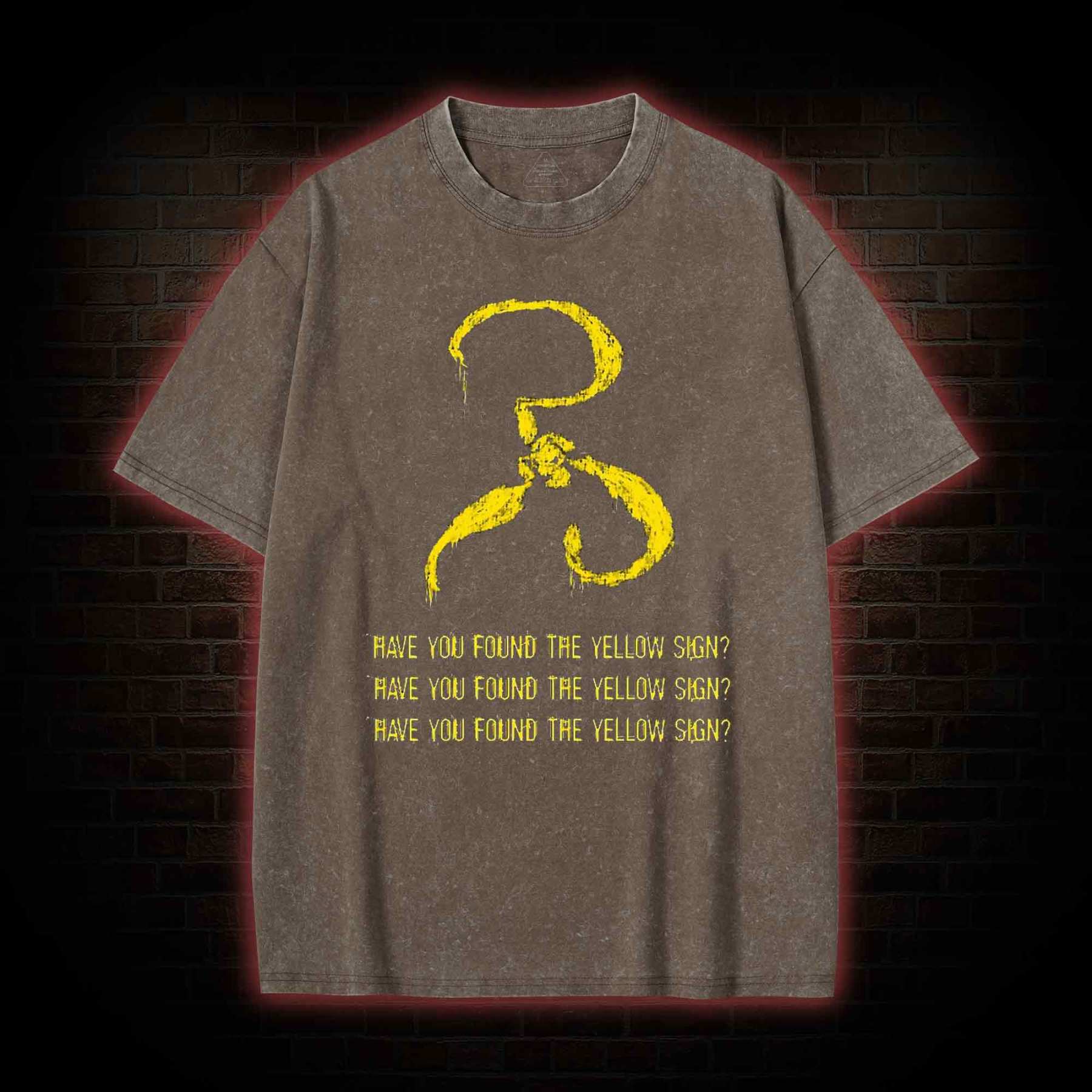 Have you found the Yellow Sign Washed T-shirt