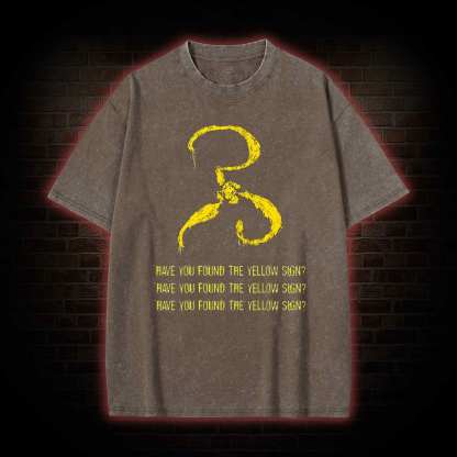Have you found the Yellow Sign Washed T-shirt