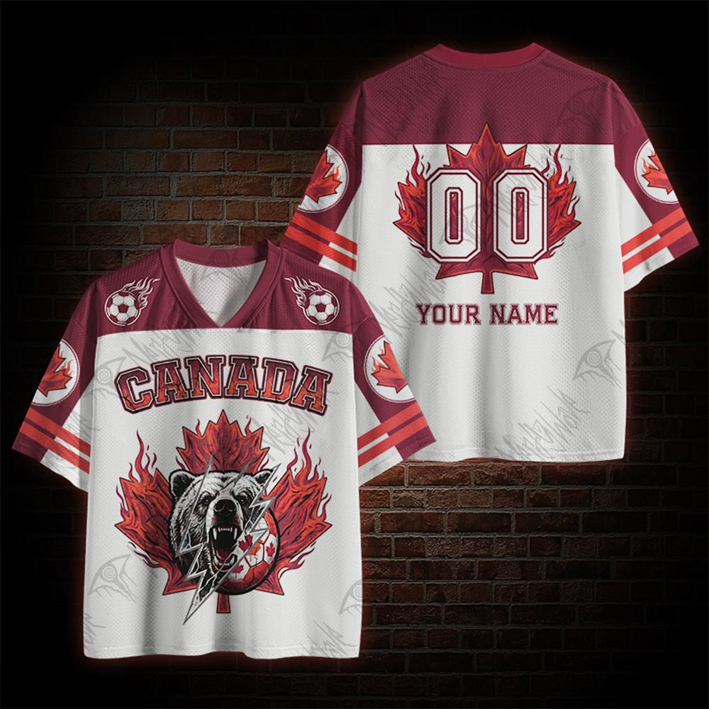 Personalized Canada Football Mesh Jersey
