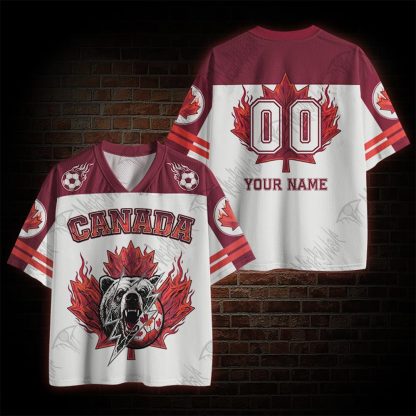 Personalized Canada Football Mesh Jersey