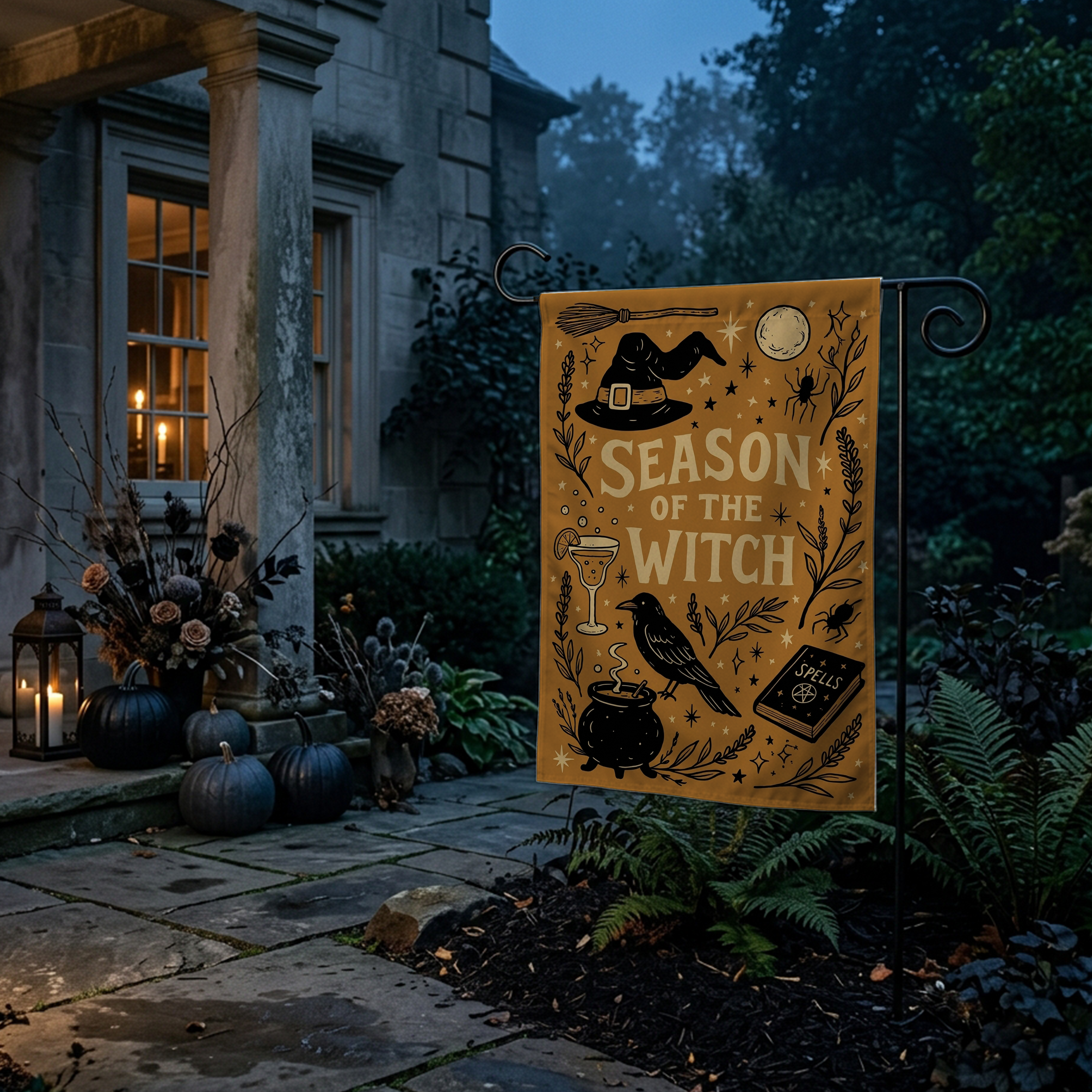 Season of the Witch Garden Flag