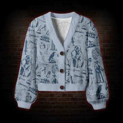 Plague Doctor Women's Cardigan Sweater